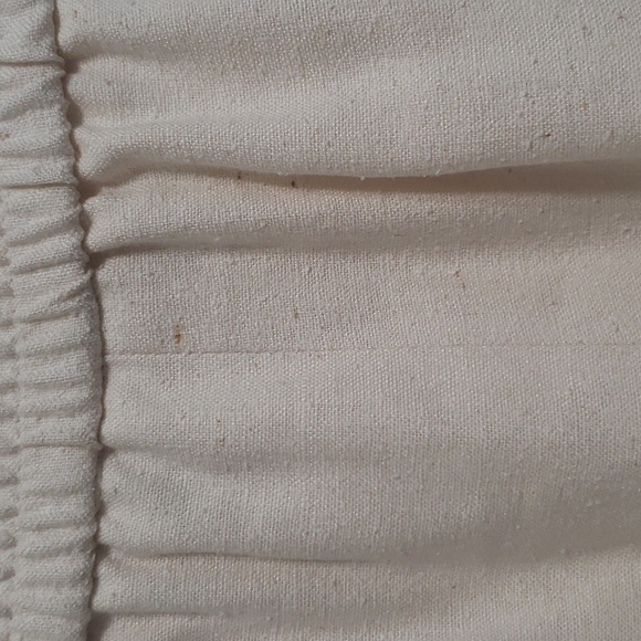 Vintage 90s Georgiou Cream Silk Skirt w/ Pockets - Picture 9 of 12